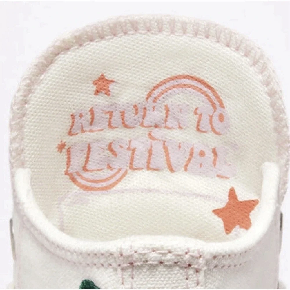 Converse Chuck Taylor All Star Lift Platform High Floral Embroidery W9
